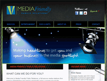 Tablet Screenshot of mediafriendlypr.com